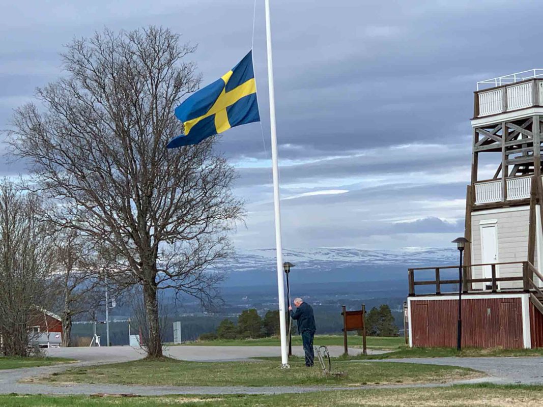 Film om nationaldagen i Jämtland 2020 - flaggtestning